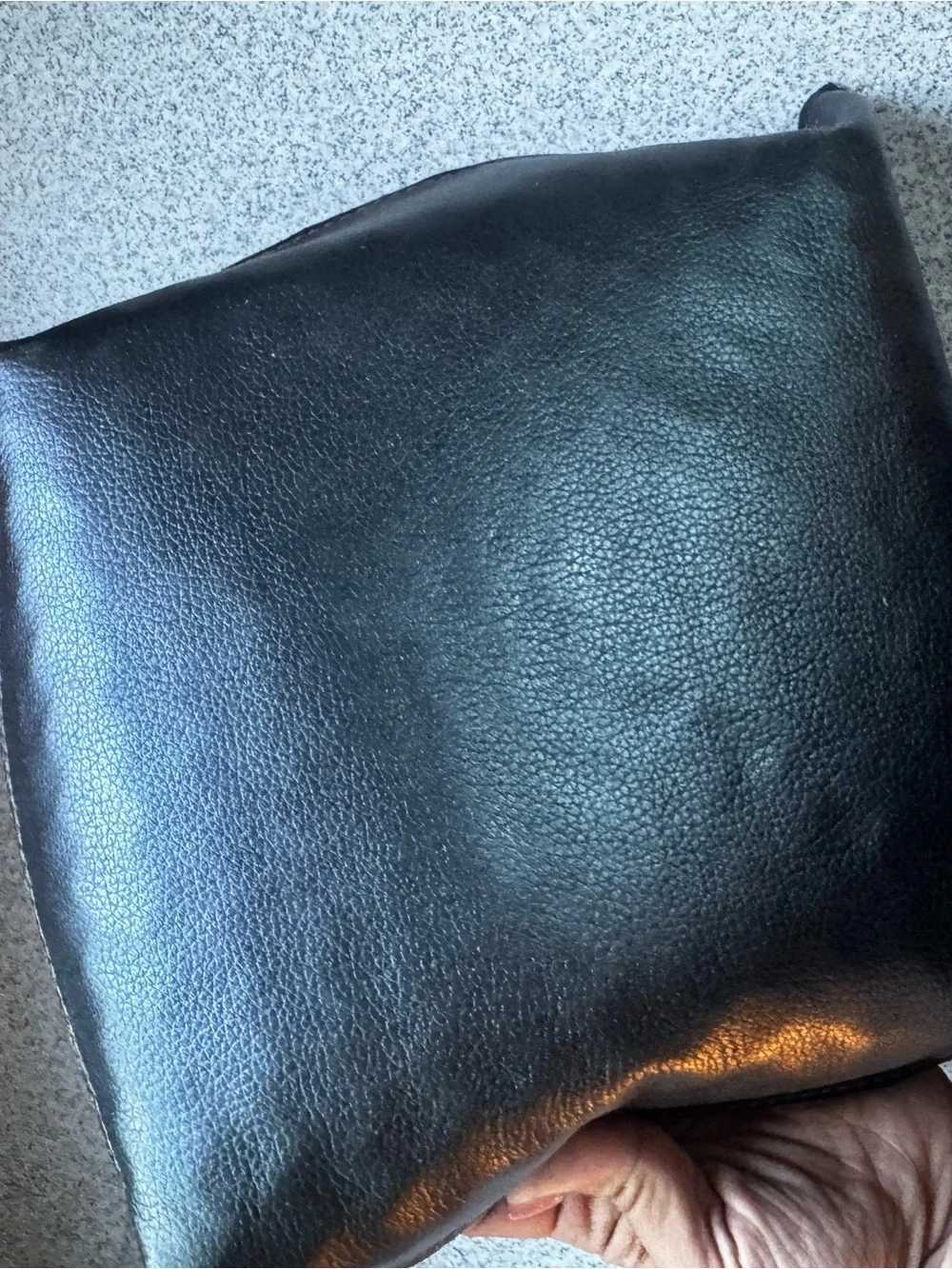 Black Quilted Leather Key & Card Holder Tray